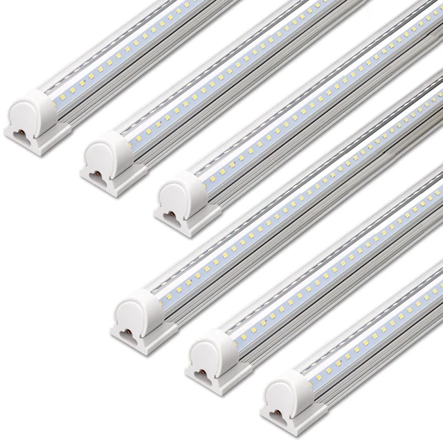 Main image of T8 LED Shop Lights 4FT, 40W 5500LM 5000K, 6 Pack, High Output Tube