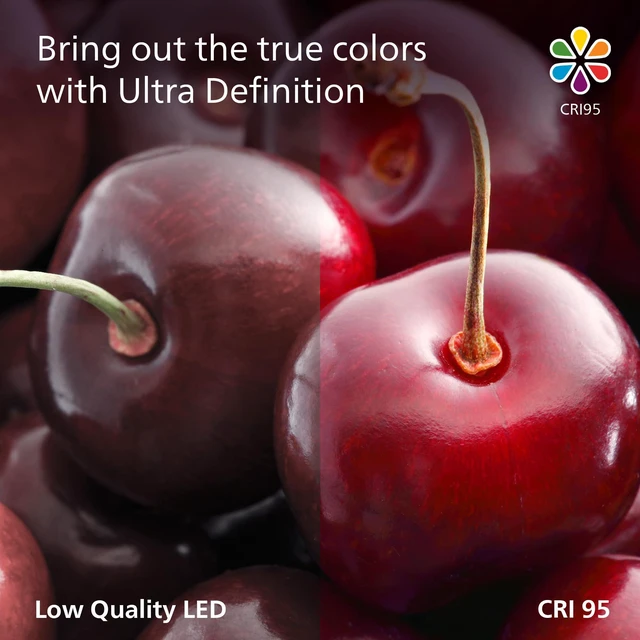 Alt view image 6 of 7 - LED 100W A19 4-Pack Ultra Definition Daylight (5000K) 1500 Lumen (11.5W = 100W) Dimmable Frosted Flicker-Free Light Bulbs