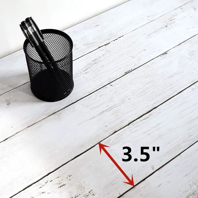 Alt view image 7 of 7 - CiCiwind Peel and Stick Wallpaper Wood Contact Paper White Shiplap Wall Paper Peel and Stick Modern Rustic Wood Removable Waterproof Self Adhesive Wallpapers for Cabinets Bedroom Bathroom 78.7"x17.7"