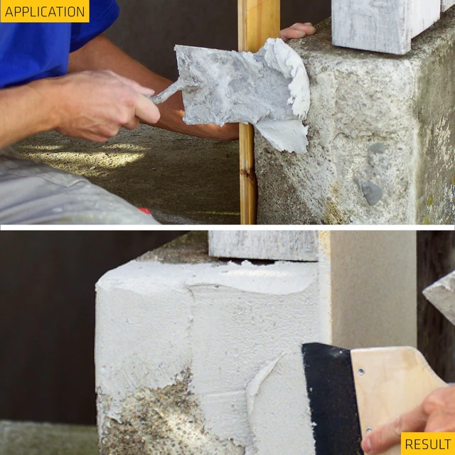 Alt view image 6 of 7 - cryl Ready-Mix Concrete Patch, Gray, Textured, 1 qt (6 Pack) - Durable Repair for Spalls and Cracks in Concrete and Masonry, Easy Cleanup, Acrylic-Based