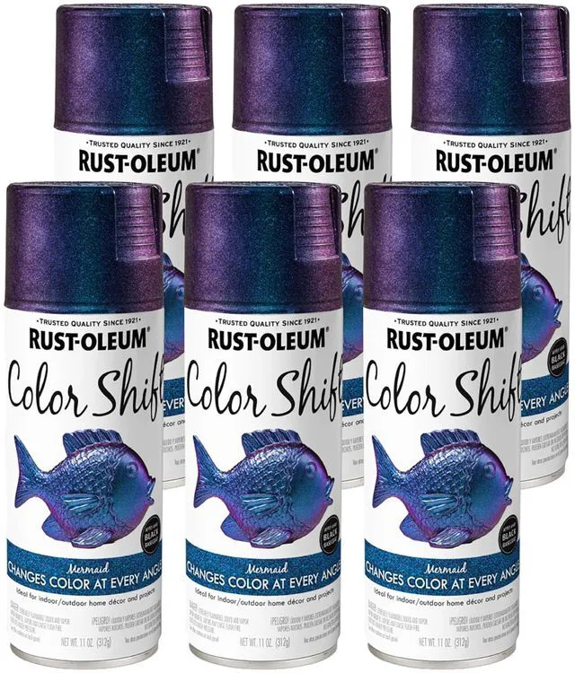 Main image of Color Shift Mermaid Spray Paint Color-Shifting Finish, Crafts, Décor & Accent Projects, Changes Color With Light & Angle, 11 Oz