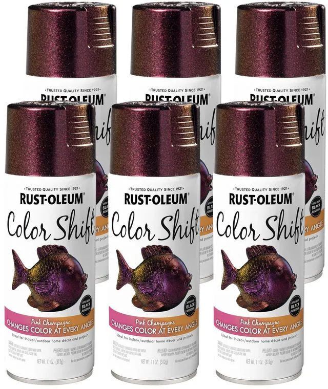 Main image of Color Shift Pink Champagne Spray Paint Color Changing Finish, Iridescent Effect, Crafts Decor And Accessories, Multi-Angle Appearance, 11 Oz