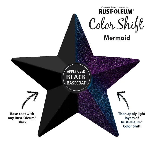 Alt view image 3 of 7 - Color Shift Mermaid Spray Paint Color-Shifting Finish, Crafts, Décor & Accent Projects, Changes Color With Light & Angle, 11 Oz
