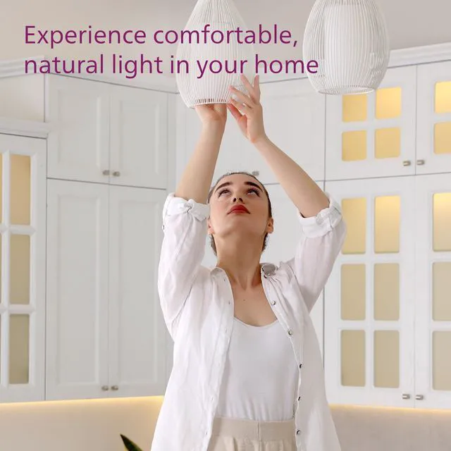 Alt view image 7 of 7 - LED 100W A19 4-Pack Ultra Definition Daylight (5000K) 1500 Lumen (11.5W = 100W) Dimmable Frosted Flicker-Free Light Bulbs
