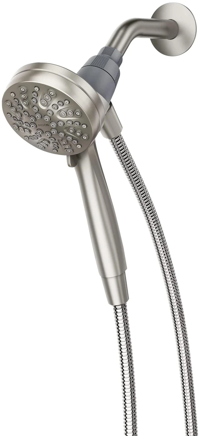 Alt view image 2 of 7 - 26100EPSRN Engage Magnetix 3.5-Inch Six-Function Handheld Showerhead with 186117SRN Magnetix Remote Dock, Spot Resist Brushed Nickel