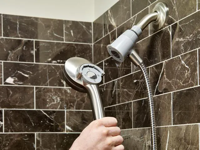 Alt view image 3 of 7 - 26100EPSRN Engage Magnetix 3.5-Inch Six-Function Handheld Showerhead with 186117SRN Magnetix Remote Dock, Spot Resist Brushed Nickel