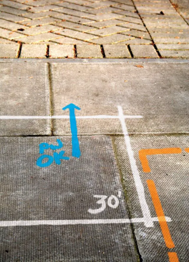 Alt view image 5 of 6 - Construction Marking Spray Paint, Water-Based, Caution Blue M1400 System, 17oz. Construction & survey marking; fast-dry inverted spray for pavement, soil, turf & utilities. Pack of 12