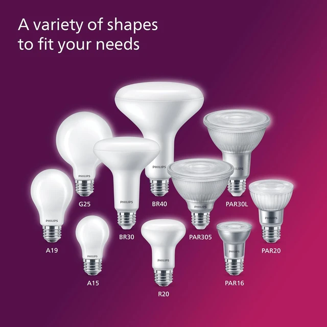 Alt view image 5 of 7 - LED 75W A19 4-Pack Ultra Definition Daylight (5000K) 1100 Lumen (9W = 75W) Dimmable Frosted Flicker-Free Light Bulbs