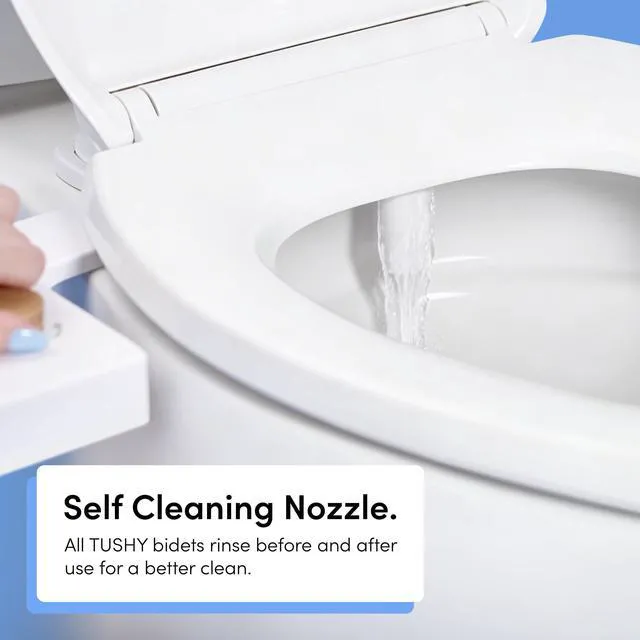 Alt view image 7 of 7 - Fresh Dual Nozzle Cool Water Bidet, Matte Black Knob Ultra Slim Toilet Seat Attachment, Non-Electric, 180° Front and Rear Wash, Self-Cleaning, 10 Minute DIY Install