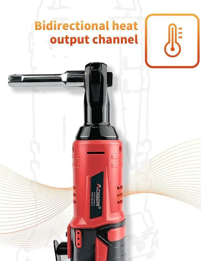Alt view image 3 of 6 - 3/8" 12V Power Electric Ratchet Wrench Set with 1 2000mAh Lithium-Ion Battery And Charger