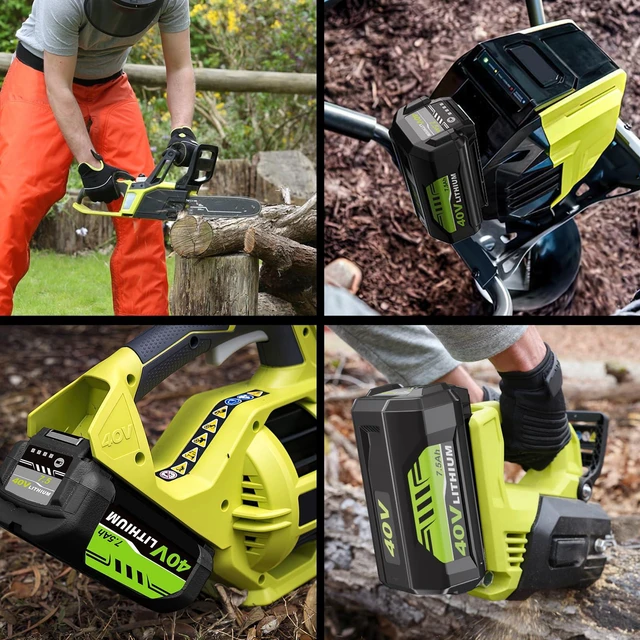 Alt view image 7 of 7 - 2Packs Lithium Replacement Battery Compatible with Ryobi 40V Battery 7.5Ah OP4050A OP40601 OP4040 OP4030 OP4050 OP40261 OP40201 OP40401 Cordless Power Tools with LED Indicator