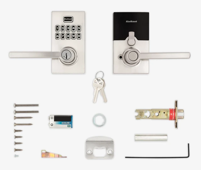 Alt view image 6 of 7 - 917HFL-15S Smartcode Keypad Electronic with Halifax Lever SmartKey with 6AL Latch and RCS Strike Satin Nickel Finish