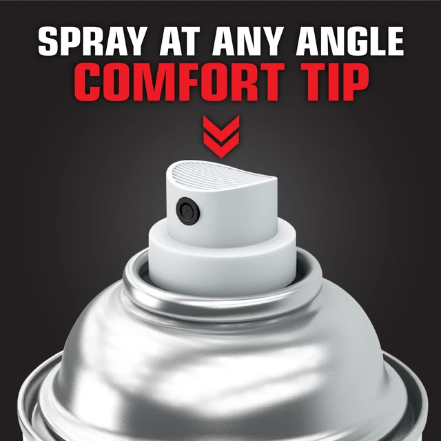 Alt view image 6 of 7 - Automotive High Heat Spray Paint, Flat Black Heat Resistant to 2000 Degrees F Rust Protection Color Retention Any-Angle Spray Comfort Tip 6 Pack
