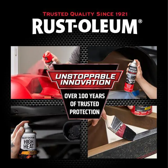 Alt view image 7 of 7 - Automotive High Heat Spray Paint, Flat Black Heat Resistant to 2000 Degrees F Rust Protection Color Retention Any-Angle Spray Comfort Tip 6 Pack