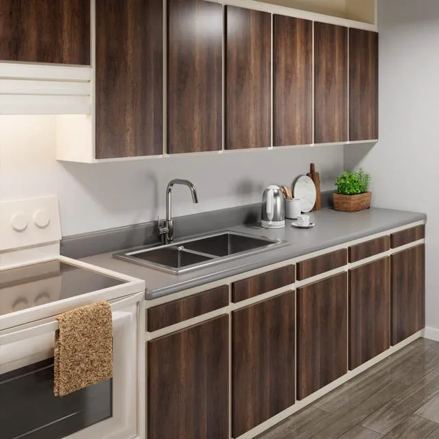 Alt view image 2 of 7 - 30"x400" Wood Contact Paper Peel and Stick, Wood Grain Contact Paper for Countertops, Wood Wallpaper for Bedroom, Wood Contact Paper Removable Wallpaper Brown, Wood Look Contact Paper Matte