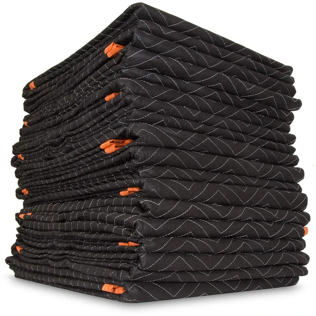 Main image of 272812 72-Inch by 80-Inch Heavy Duty Padded Moving Blankets, 12 Pack