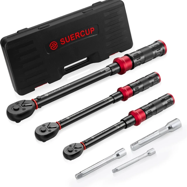 Main image of 1/4" 3/8" 1/2" Torque Wrench - 20-240In.Lb, 5-45Ft.Lb, 10-170Ft.Lb