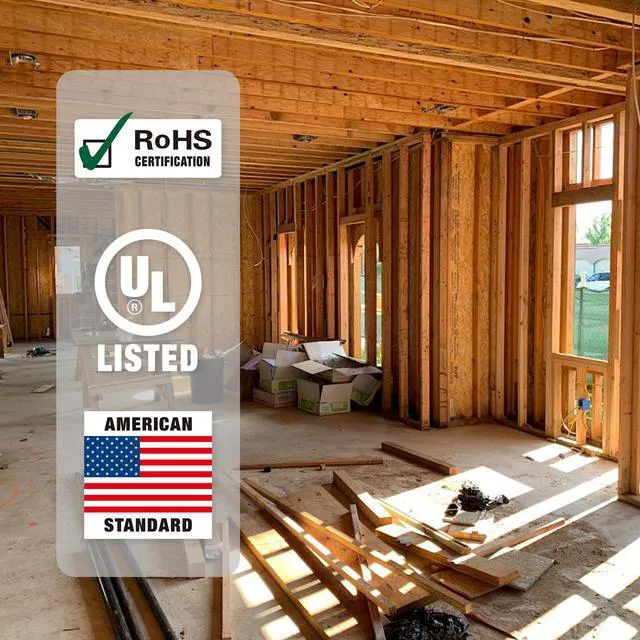 Alt view image 3 of 7 - 14/3 NM-B Cable 100 FT, UL Listed 14 Gauge Indoor Wire with Ground Solid Bare Copper, No CCA, 3 Conductors Plus Ground, Durable Blue NM-B Jacket, Easy to Strip, for Dry Locations, 600V Rated