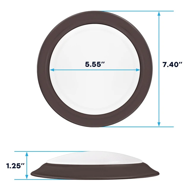 Alt view image 3 of 7 - 6 Inch LED Disk Lights, 12.5W, 1000LM, 120V, Bronze (6 Pack) Dimmable Flush Mount Ceiling Light, 5CCT Selectable 2700K 3000K 3500K 4000K 5000K, Damp Rated, CRI 90, 50,000 Hours, ETL