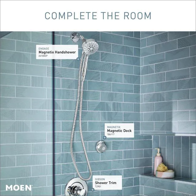 Alt view image 7 of 7 - Engage Magnetix Shower Head with Handheld Sprayer,6 Handheld Shower Head Spray Functions,Chrome Finish,26100EP,(Pack of 2)