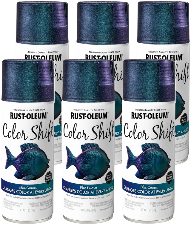 Main image of Color Shift Blue Cosmos Spray Paint Color Changing Finish, Iridescent Effect, Crafts Decor And Accessories, Multi-Angle Appearance, 11 Oz
