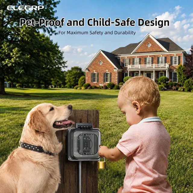 Alt view image 5 of 7 - GFCI Outdoor Outlets 20 Amp with 2-Gang Weatherproof in-Use Cover, Tamper Weather Resistant Receptacles, Self-Test GFI Electrical Outlet with Thinner Design, Extra Duty Box, UL Listed, Black