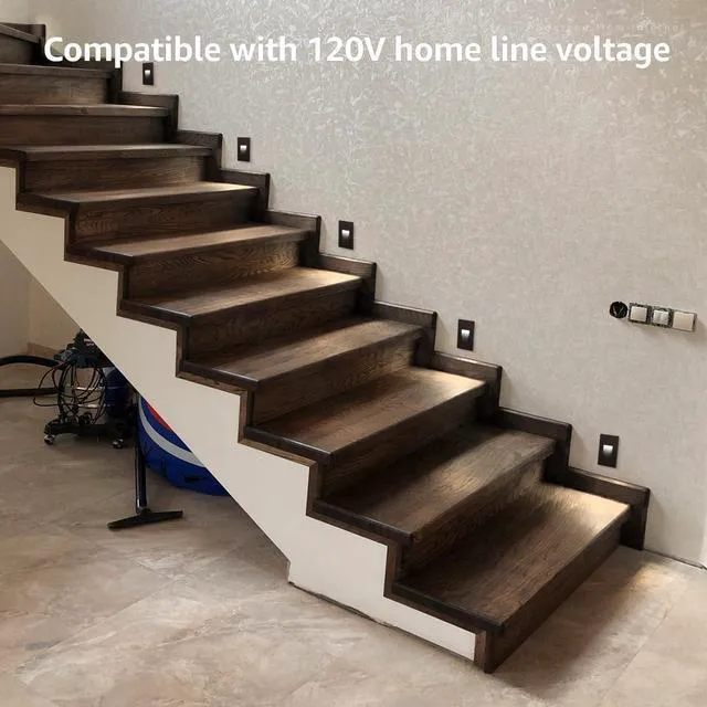 Alt view image 7 of 7 - 6-Pack 3CCT 120V LED Step Lights, Vertical, Oil Rubbed Bronze 110LM, 5%-100% Dimmable, CRI90, ETL, Indoor Outdoor Stair Lights, Wet Location, 3000K/4000K/5000K, Aluminum
