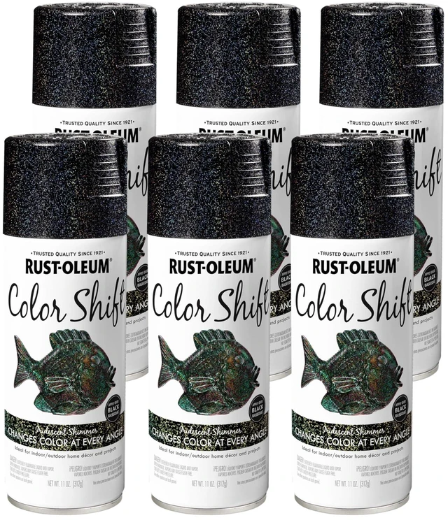 Main image of Color Shift Iridescent Shimmer Spray Paint Color Changing Finish, Iridescent Effect, Crafts Decor And Accessories, Multi-Angle Appearance, 11 Oz