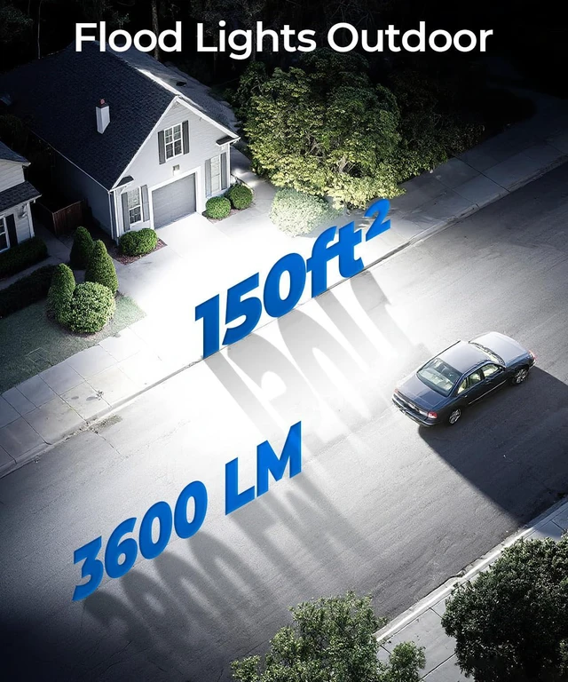 Alt view image 3 of 7 - 30W LED Wall Pack Light, 5000K 3600LM, Dusk to Dawn Sensor, 4 Pack 120Vac, IP65 Waterproof, 3600LM, Hardwired Installation, Pre-punched Design, UL Listed, Garage and Porch Security Use
