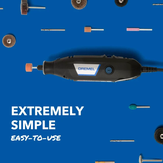 Alt view image 3 of 7 - 3100-1/15 Rotary Tool Kit with 1 Attachment and 15 Accessories 1 Attachment, 15 Accessories, Variable Speed, 1.2 Amp Motor, Sustainably Engineered, Compatible with Tool Accessories