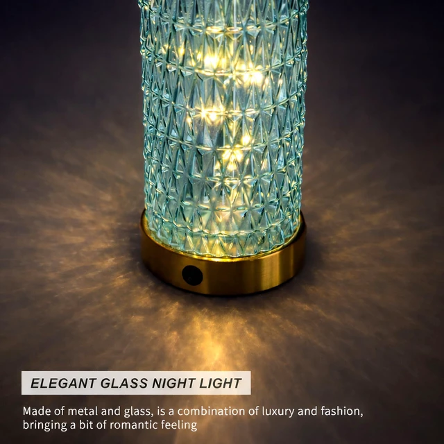 Alt view image 5 of 7 - 27.75" Coastal Table Lamps Set of 2, Clear Blue Bedside Lamp with Glass Nightlight, USB A+C, Unique Desk Lamps for Living Room, Bedroom, Nightstand, End Table (2 Bulbs Included)