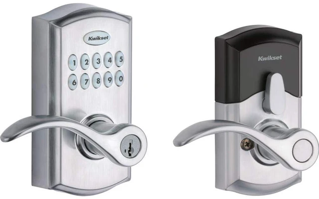Main image of 955PML-26DS Pembroke Lever Commercial Grade Electronic Smartcode Lever Lock with SmartKey Satin Chrome Finish