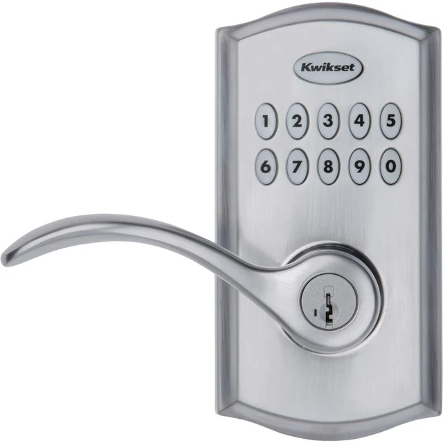Alt view image 2 of 7 - 955PML-26DS Pembroke Lever Commercial Grade Electronic Smartcode Lever Lock with SmartKey Satin Chrome Finish