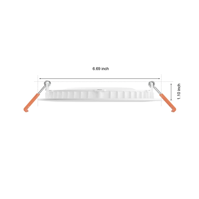 Alt view image 6 of 7 - Smart Slim 6 Inch LED Downlight - White and Color Ambiance Color-Changing Light - 1 Pack - 1200LM - Indoor - Control with Hue App - Works with Alexa Google Assistant and Apple Homekit