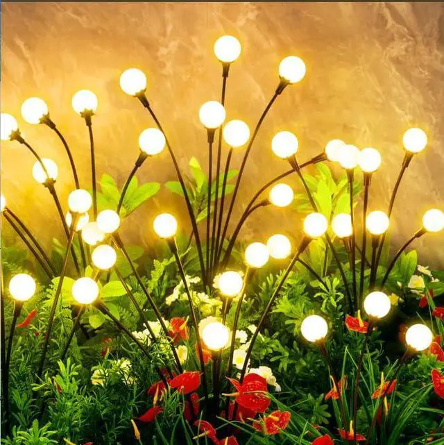 Main image of Solar Lights Outdoor Waterproof, 10 Packs 80LED, Solar Garden, Patio, Garden Decor, Patio Decor, Firefly Outdoor, Unique Gifts for Women, Gifts for Grandma