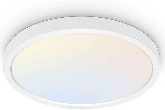 Main image of 18 Inch LED Round Flat Panel Light,32W,3200LM,3CCT 3000K/4000K/5000K CCT Selectable,120°Beam Angle, Dimmable Edge-Lit Flush Mount Ceiling Light Fixture - ETL Listed,White