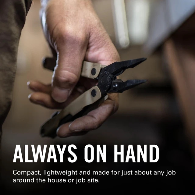 Alt view image 5 of 7 - Rebar Multi-Tool, Replaceable Wire Cutters and Saw, Coyote Tan Full-Size Pliers, Replaceable Wire Cutters, Saw & Scissors for EDC & Work
