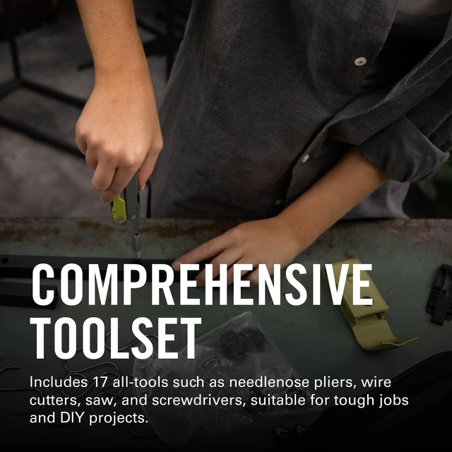 Alt view image 2 of 7 - Rebar Multi-Tool, Wire Cutters and Saw, Heathered Cranberry Full-Size Pliers, Replaceable Wire Cutters, Saw & Scissors for EDC & Work