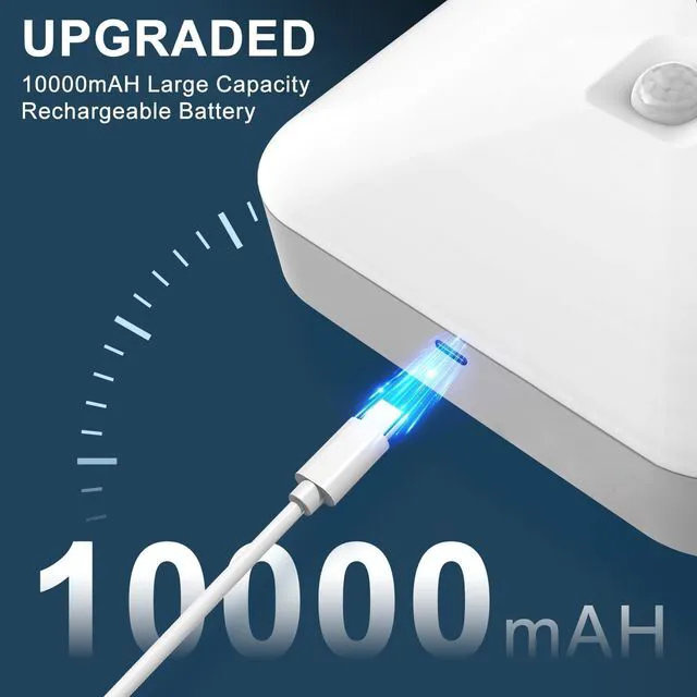 Alt view image 2 of 6 - Rechargeable Motion Sensor Closet Light, 500LM Wireless Ceiling Light 3Pack 5000K Cool White, Battery Operated, Motion Sensored Activated, Indoor Use for Hallway, Stairs, Pantry, Bathroom, Garage