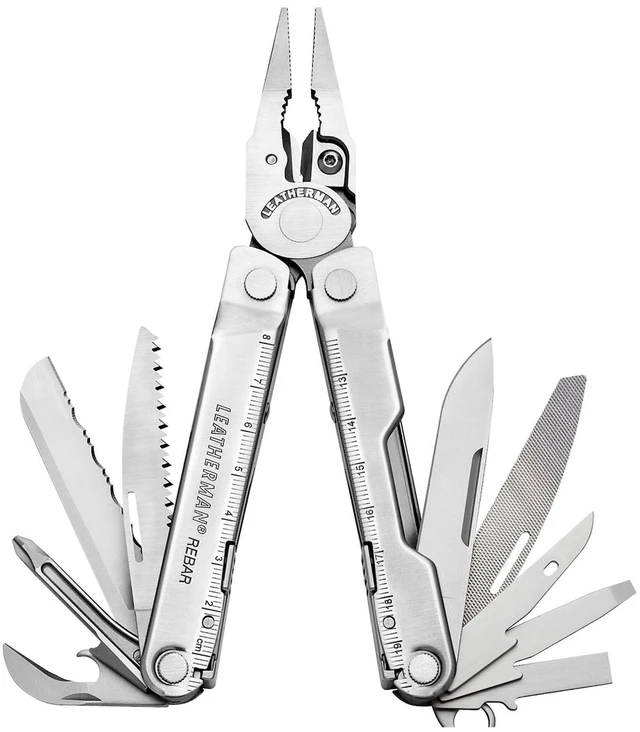 Main image of Rebar Multi-Tool, Replaceable Wire Cutters and Saw, Stainless Full-Size Pliers, Replaceable Wire Cutters, Saw & Scissors for EDC, Work & Outdoors