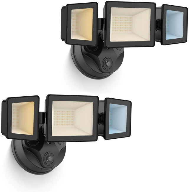 Main image of Dusk to Dawn Outdoor Lighting 40W 4000LM 3CCT 3000K/4000K/6000K 120V Dusk Till Dawn Outdoor Light, IP65 Flood Lights Outdoor ETL Listed Dusk to Dawn Hardwired for House Yard Walkway Black 2PCS