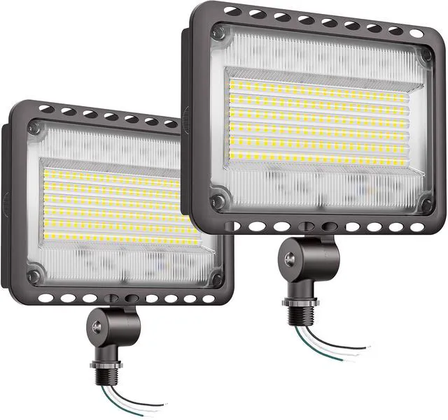 Main image of 120W 16800LM LED Flood Lights Outdoor, 5000K, UL Listed, 2 Pack IP65 Waterproof Exterior Security Wall Lighting with 180°Knuckle, 120V Outside Aluminum Fixture for Courtyard Barn lot Garage