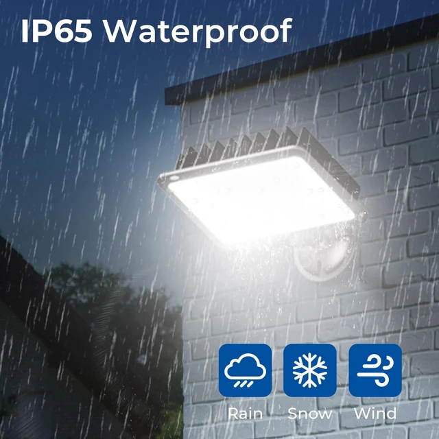 Alt view image 3 of 7 - 120W 16800LM LED Flood Lights Outdoor, 5000K, UL Listed, 2 Pack IP65 Waterproof Exterior Security Wall Lighting with 180°Knuckle, 120V Outside Aluminum Fixture for Courtyard Barn lot Garage