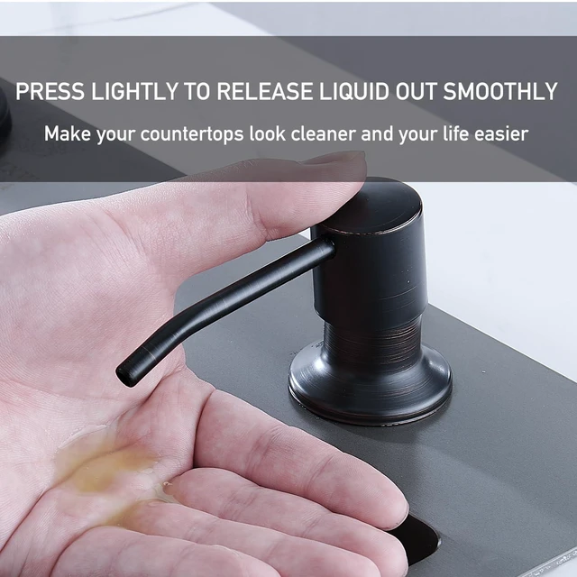 Alt view image 7 of 7 - Touchless Kitchen Faucets with Sprayer & Soap Dispenser, Bronze Oil Rubbed Bronze, Single Hole & Handle, Pull Out Waterfall Sink Faucet Suitable for Farmhouse Camper Laundry Rv