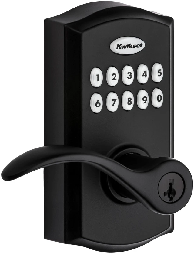 Alt view image 2 of 7 - 955PML-514S Pembroke Lever Commercial Grade Electronic Smartcode Lever Lock with SmartKey Iron Black Finish