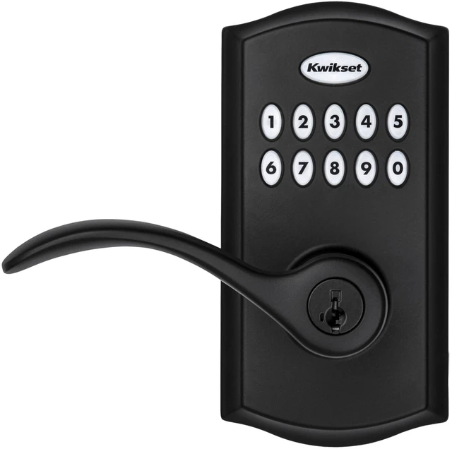 Alt view image 6 of 7 - 955PML-514S Pembroke Lever Commercial Grade Electronic Smartcode Lever Lock with SmartKey Iron Black Finish
