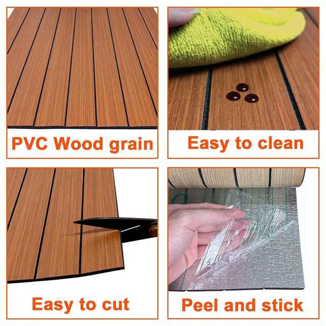 Alt view image 6 of 7 - Peel and Stick PVC Slat Wall Panel 236"x15.75" Self-Adhesive Thick Faux Black Wood Grain Wallpaper Panel 3D Soundproof Wall Panels for Walls & Ceilings