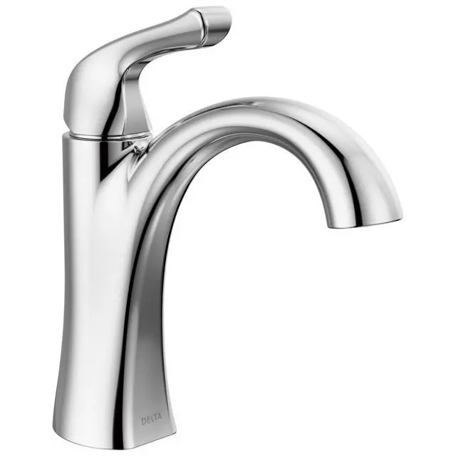 Main image of Arvo Chrome Bathroom Faucet 1 Hole, Single Hole Bathroom Sink Faucet for Vanity, Push-Pop Drain Assembly, Chrome 15840LF