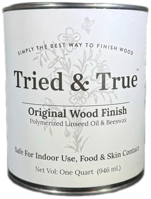 Main image of Original Wood Finish, Quart Linseed Oil & Beeswax Blend for Woodworking Projects, Long-Lasting Durability, Food Safe Sealer, Non-Toxic Wood Finish