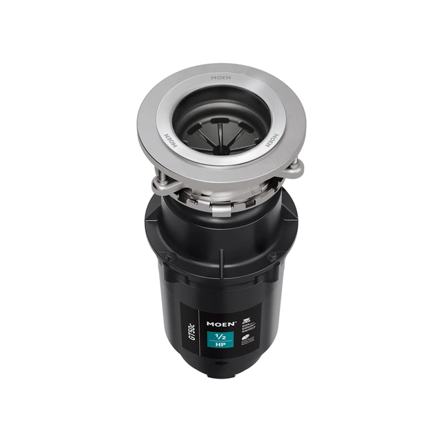 Alt view image 5 of 7 - Prep Series Disposer 1/2 Horsepower Continuous Feed Garbage Disposal featuring Fast Track Technology, Power Cord Included, GT50C